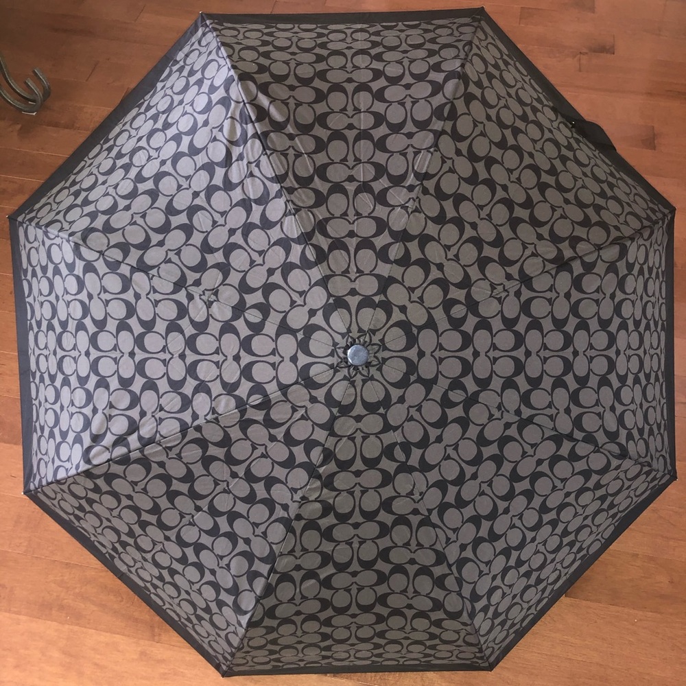 Coach New York Large Button Activated Umbrella